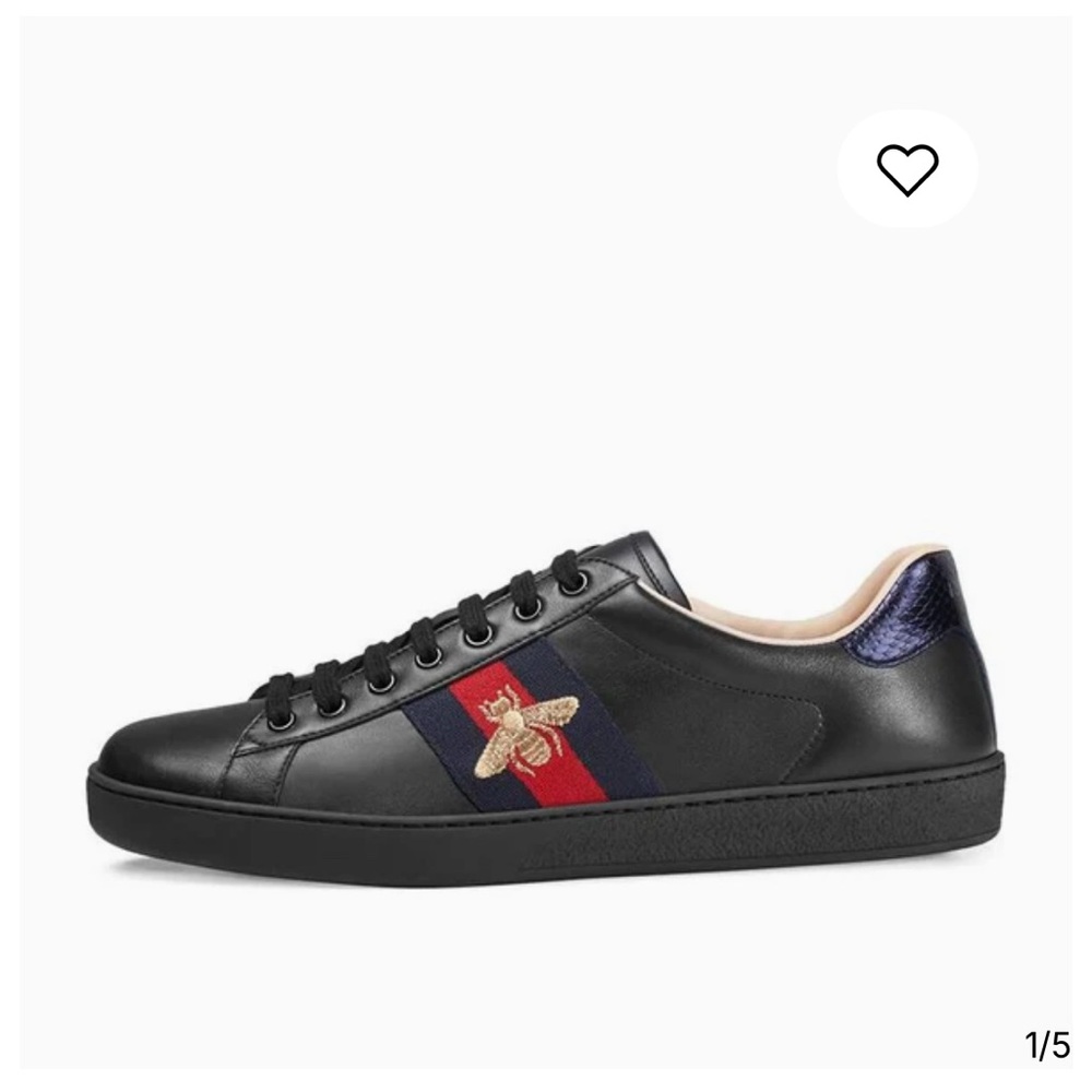 Gucci Ace Embroidered 'Black Bee' sneakers